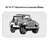 4 X 7 Aluminum License Plate  Thumbnail