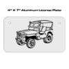 4 X 7 Aluminum License Plate  Thumbnail
