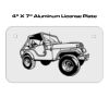 4 X 7 Aluminum License Plate  Thumbnail