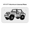 4 X 7 Aluminum License Plate  Thumbnail