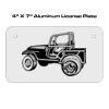 4 X 7 Aluminum License Plate  Thumbnail
