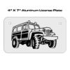 4 X 7 Aluminum License Plate  Thumbnail