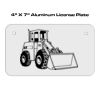 4 X 7 Aluminum License Plate  Thumbnail