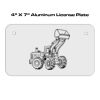 4 X 7 Aluminum License Plate  Thumbnail