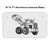 4 X 7 Aluminum License Plate  Thumbnail