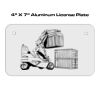4 X 7 Aluminum License Plate  Thumbnail