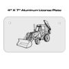 4 X 7 Aluminum License Plate  Thumbnail
