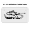 4 X 7 Aluminum License Plate  Thumbnail
