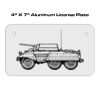 4 X 7 Aluminum License Plate  Thumbnail