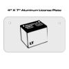 4 X 7 Aluminum License Plate  Thumbnail