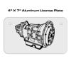 4 X 7 Aluminum License Plate  Thumbnail