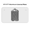4 X 7 Aluminum License Plate  Thumbnail