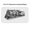 4 X 7 Aluminum License Plate  Thumbnail