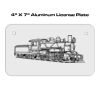 4 X 7 Aluminum License Plate  Thumbnail