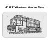 4 X 7 Aluminum License Plate  Thumbnail