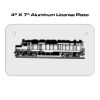 4 X 7 Aluminum License Plate  Thumbnail