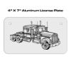 4 X 7 Aluminum License Plate  Thumbnail