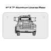 4 X 7 Aluminum License Plate  Thumbnail