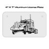 4 X 7 Aluminum License Plate  Thumbnail