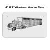 4 X 7 Aluminum License Plate  Thumbnail