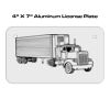 4 X 7 Aluminum License Plate  Thumbnail