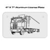 4 X 7 Aluminum License Plate  Thumbnail