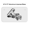 4 X 7 Aluminum License Plate  Thumbnail