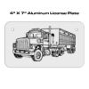 4 X 7 Aluminum License Plate  Thumbnail