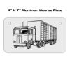 4 X 7 Aluminum License Plate  Thumbnail