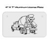 4 X 7 Aluminum License Plate  Thumbnail