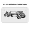 4 X 7 Aluminum License Plate  Thumbnail