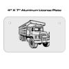 4 X 7 Aluminum License Plate  Thumbnail