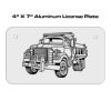 4 X 7 Aluminum License Plate  Thumbnail