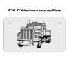 4 X 7 Aluminum License Plate  Thumbnail