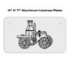 4 X 7 Aluminum License Plate  Thumbnail