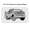 4 X 7 Aluminum License Plate  Thumbnail