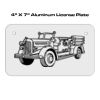 4 X 7 Aluminum License Plate  Thumbnail