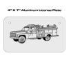 4 X 7 Aluminum License Plate  Thumbnail