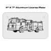 4 X 7 Aluminum License Plate  Thumbnail