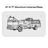 4 X 7 Aluminum License Plate  Thumbnail