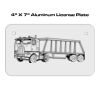 4 X 7 Aluminum License Plate  Thumbnail