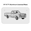 4 X 7 Aluminum License Plate  Thumbnail