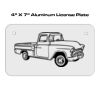 4 X 7 Aluminum License Plate  Thumbnail