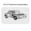 4 X 7 Aluminum License Plate  Thumbnail