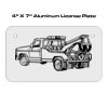 4 X 7 Aluminum License Plate  Thumbnail
