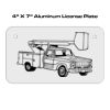 4 X 7 Aluminum License Plate  Thumbnail