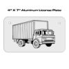 4 X 7 Aluminum License Plate  Thumbnail