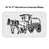 4 X 7 Aluminum License Plate  Thumbnail