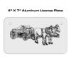4 X 7 Aluminum License Plate  Thumbnail
