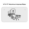 4 X 7 Aluminum License Plate  Thumbnail